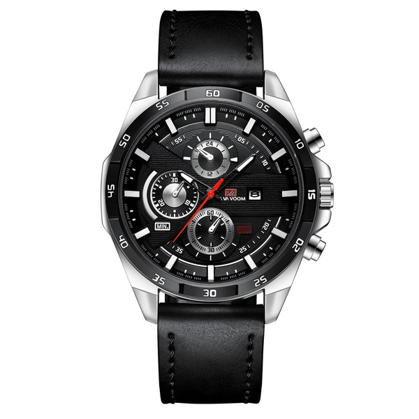 Relógio Moderno 2022 Casual de Couro. - QTal Store